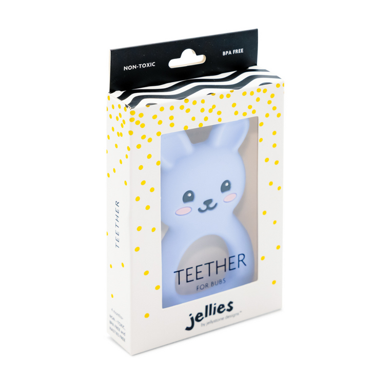 Jellies Bunny Teether - Pink or Blue