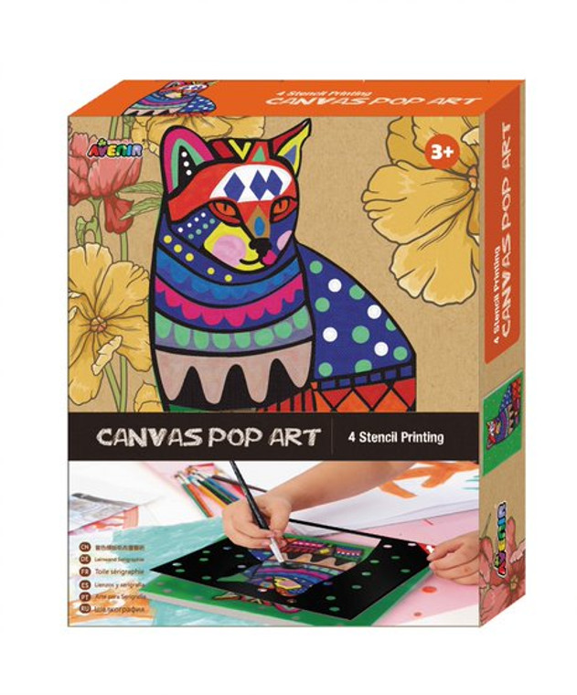 CANVAS POP ART - Cat