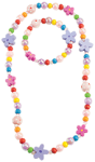 Flower Necklace Bracelet Set