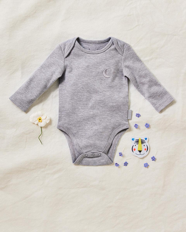 Beanstork Long Sleeve Bodysuit Grey