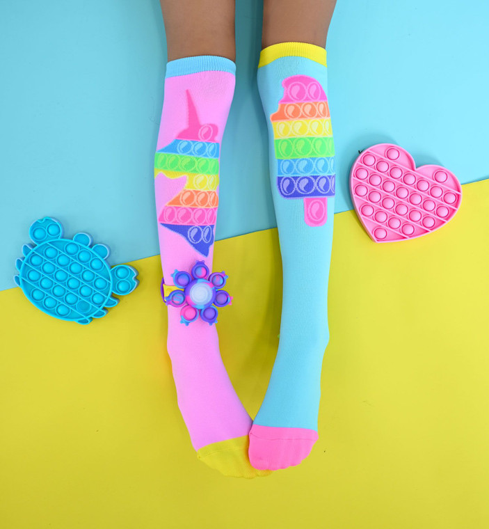 Fidget Socks - Unicorn - Ice Cream