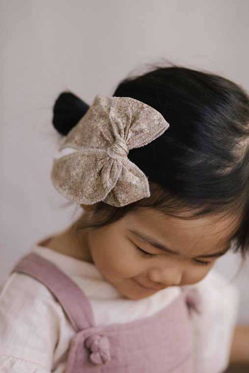 Organic Cotton Noelle Bow | Chloe Floral