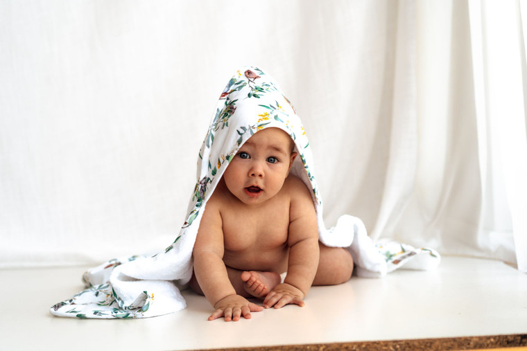 Organic Hooded Baby Towel - Assorted