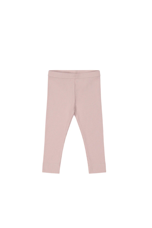 Organic Cotton Modal Elastane Leggings - Powder Pink
