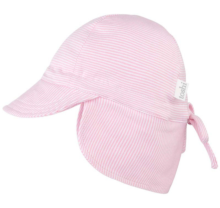 Flap Cap Bambini - Blush Stripe