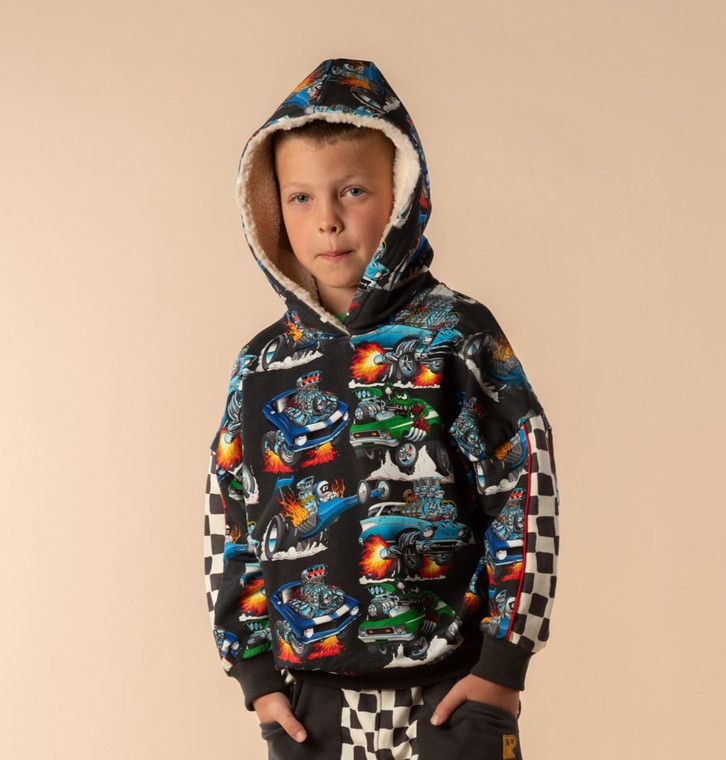 Hot Rod Sherpa Lined Hood Sweatshirt