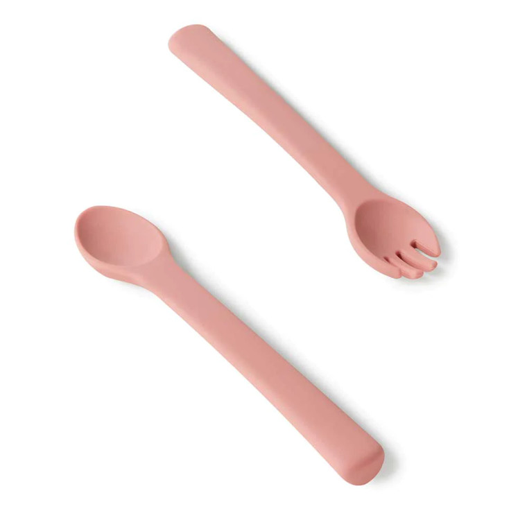Silicon Spoon & Fork Set - Assorted Colours