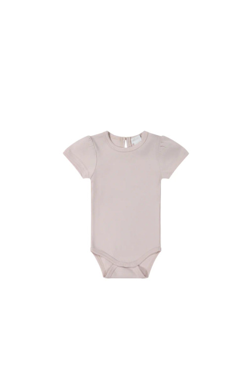 Pima Cotton Tasha Short Sleeve Bodysuit - Violet Tint