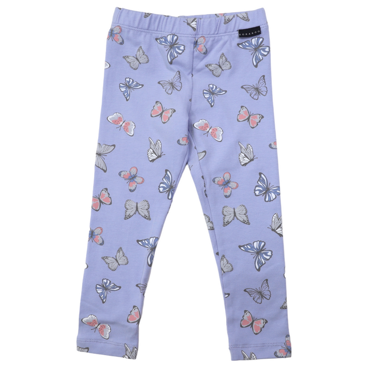 Butterfly Print Legging - Blue Herron