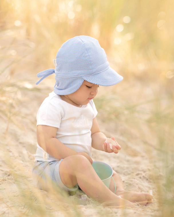 Flap Cap Bambini - Sky