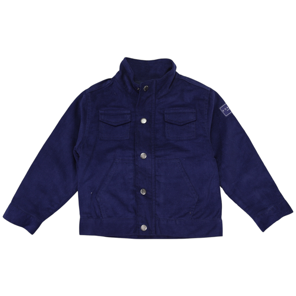 Sherpa Lined Cord Jacket - Navy