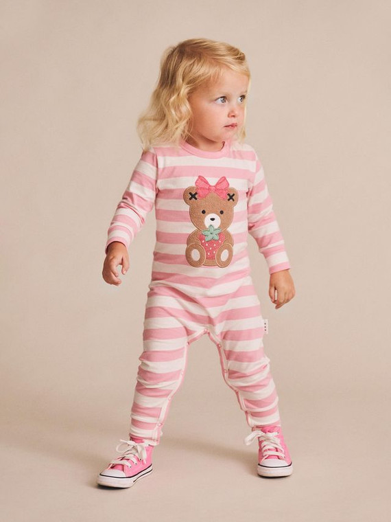Strawberry Stripe Romper