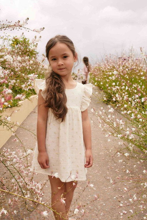 Organic Cotton Muslin Brielle Dress - Vintage Ditsy Organic Cotton Muslin Brielle Dress - Vintage Ditsy