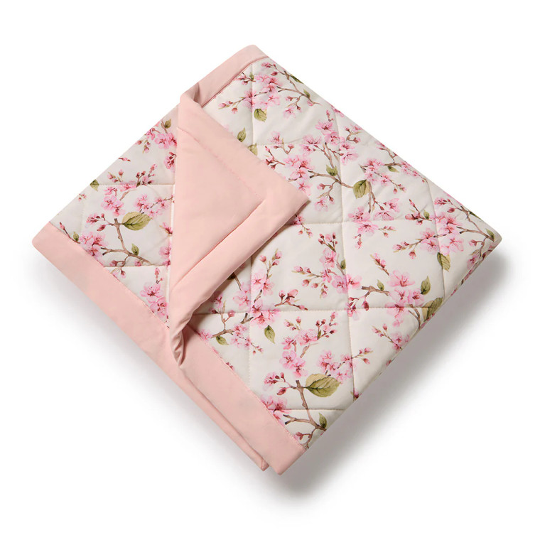 Cherry Blossom Organic Cotton Cot Comforter