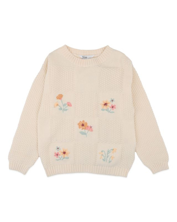 Fern Hand Embroidered Organic Jumper