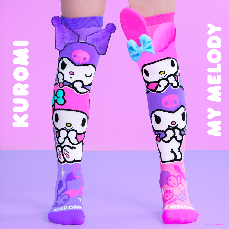 Kuromi & My Melody Knee High Socks