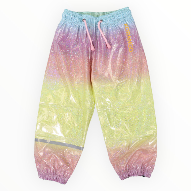 Glitter Rainbow Rain Pant