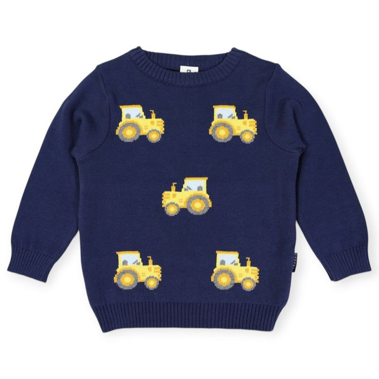 Tractor Sweater - Navy