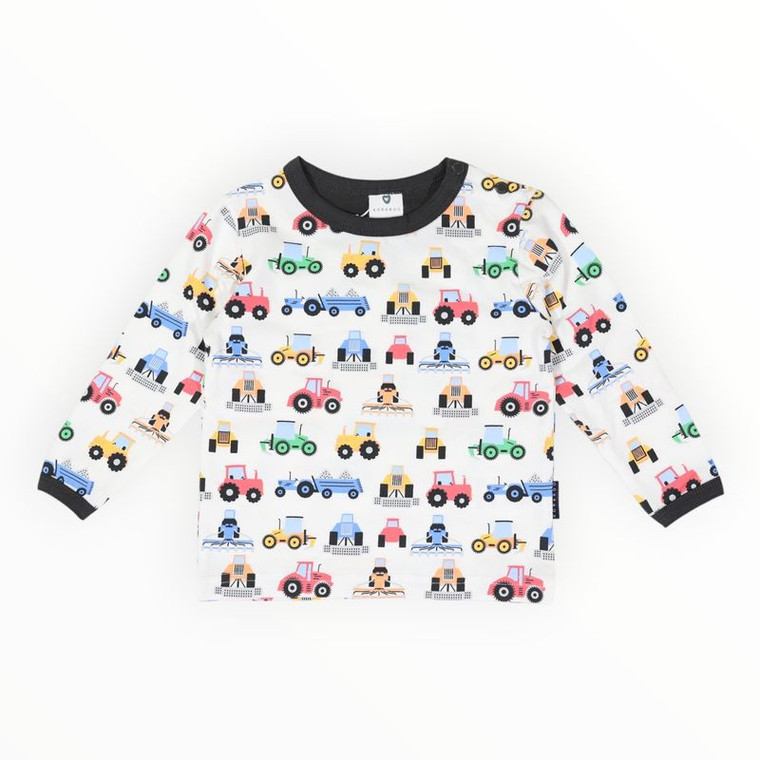 Farm Trucks Top - White