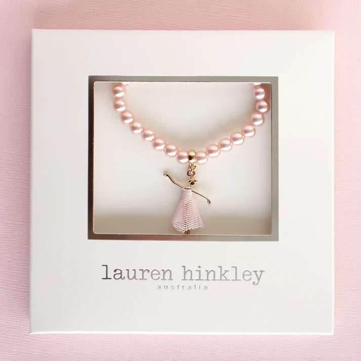 Pink Pearl Bella Ballerina Bracelet