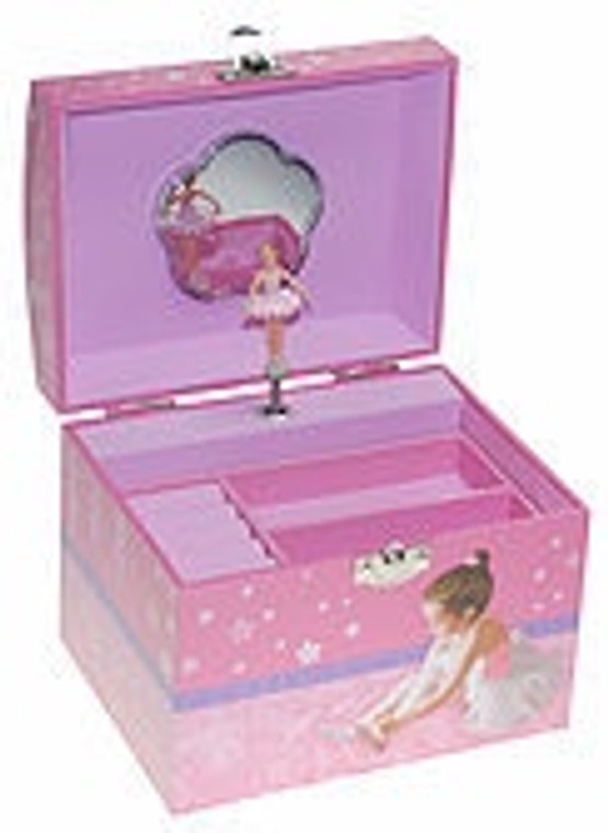 Musical Jewellery box with Pearl Handle Ballerina