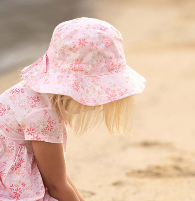 Girls Waratah Blossom Sunhat main image 0