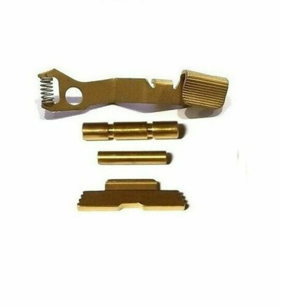 Sovereign Arms Stainless Steel Extended Control Kit For Glock 43X and 48 TiN (Gold)