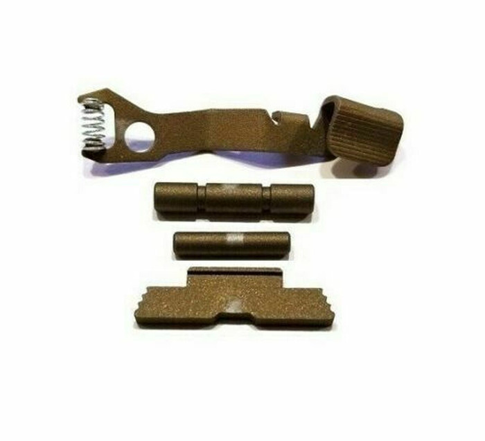 Centennial Defense Systems Stainless Steel Extended Control Kit For Glock 42,43,43X,48 Burnt Bronze