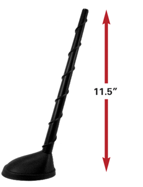 Concealed Permanent Roof Mount with Flexi-Whip, Arrow measuring 11.5 inches height