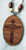 Cherry-Wood Cross Necklace .
