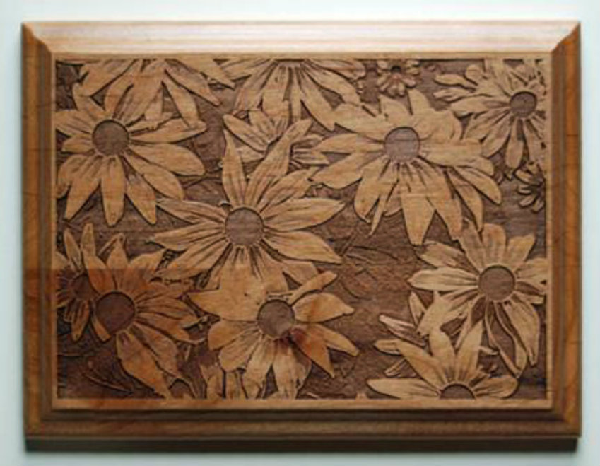  laser engraved photograph on a 6