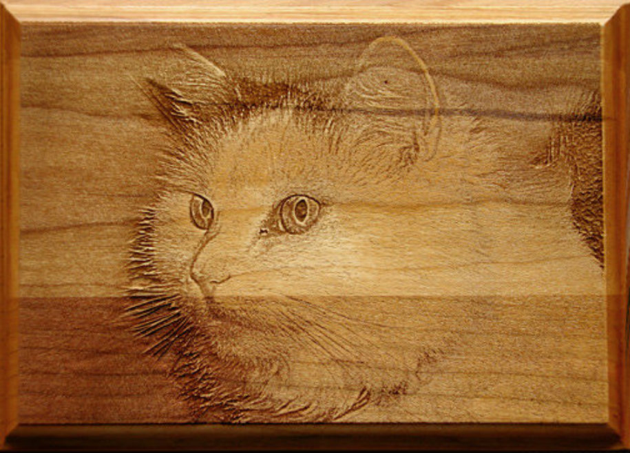 Laser Engraved Photograph.