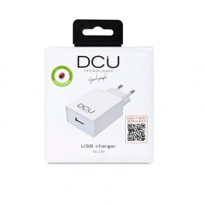 Cargador USB rápido 5V 2.4A vista frontal Cargador USB rápido 5V 2.4A vista frontal