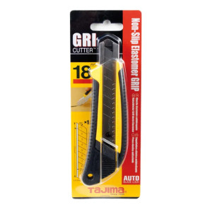 Cúter profesional con mango antideslizante y cuchilla de 18 mm, ideal para cortes precisos en materiales duros Cúter profesional con mango antideslizante y cuchilla de 18 mm, ideal para cortes precisos en materiales duros