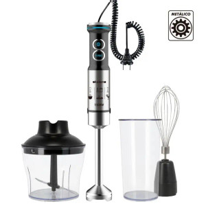 Batidora de brazo 1500W con picadora, vaso medidor y varilla para mezclar Batidora de brazo 1500W con picadora, vaso medidor y varilla para mezclar