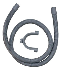 Kit de tubo de descarga para lavadora con soporte en forma de U incluido Kit de tubo de descarga para lavadora con soporte en forma de U incluido