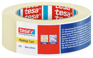 Cinta de enmascarar 50mm tesa uso profesional pintar sin manchas Cinta de enmascarar 50mm tesa uso profesional pintar sin manchas
