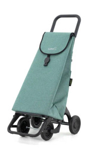Carro de compra plegable con 4 ruedas y bolsa verde, ideal para transportar compras sin esfuerzo Carro de compra plegable con 4 ruedas y bolsa verde, ideal para transportar compras sin esfuerzo