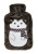 Bolsa de agua caliente con funda de peluche diseño erizo, capacidad 2 litros, ideal para aliviar el frío y dolores musculares.