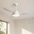 Ventilador de techo Hayate blanco instalado en estancia de casa con luz natural