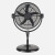 Ventilador AIFOS negro en formato sobremesa con base redonda y cabezal orientable
