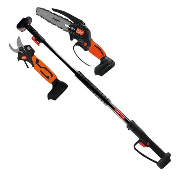Kit el&eacute;ctrico de poda Altuna AFKIT con tijera, motosierra, telesc&oacute;pico y bater&iacute;as
