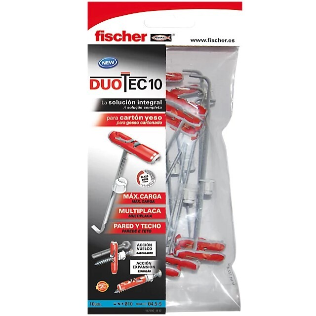 Taco basculante Fischer DuoTec 10 para pladur