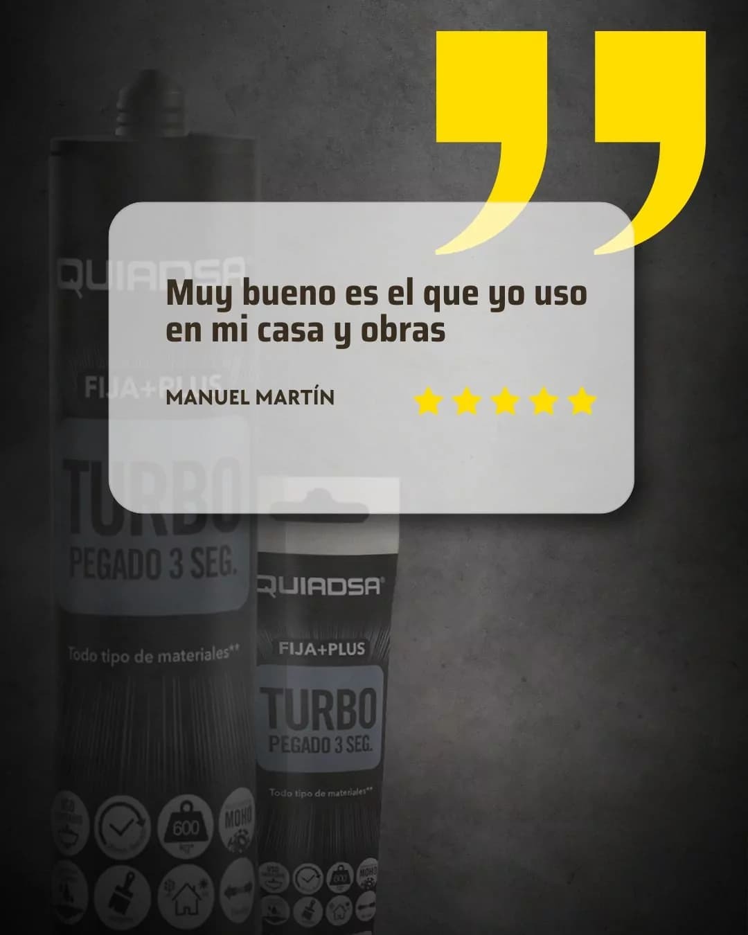 Testimonio profesional de Manuel sobre Quiadsa Fija+Plus Turbo