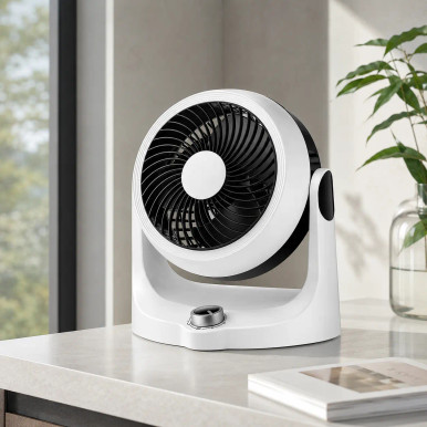 Ventilador de sobremesa orientable Cartago blanco