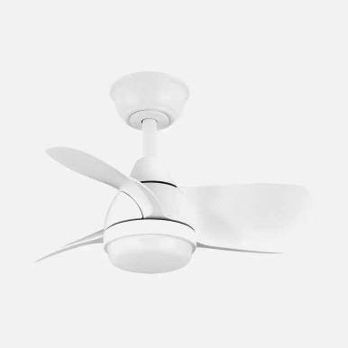 Ventilador de techo con luz LED Pirdo blanco 60 cm