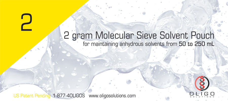 2 Gram Molecular Sieve Solvent Pouch™