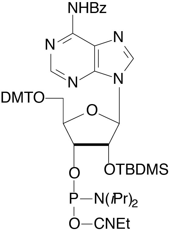 rA-Bz-TBDMS Phosphoramidite Structure