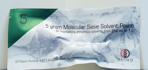 5 Gram Molecular Sieve Solvent Pouch™