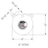 Dragon Targets 6" x 3/8" Gong AR500 Steel Shooting Target